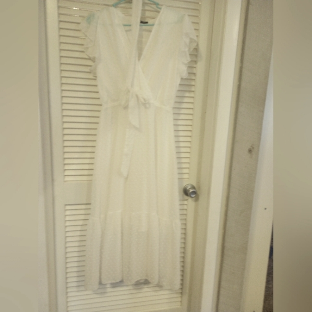 White Peasant Dress
